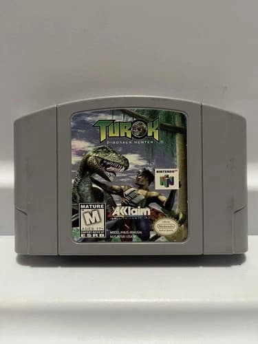 Turok Dinosaur Hunter Nintendo 64 N64 Authentic Cartridge Only - Tested