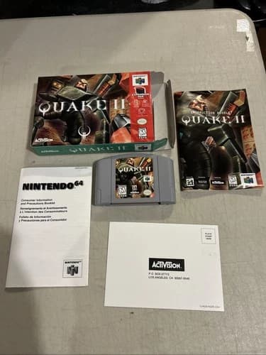 Quake II Nintendo 64 N64 1999 Authentic Boxed Complete