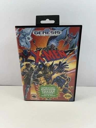 X-Men Sega Genesis 1993 CIB Complete with Case and Manual Marvel