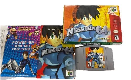 Mega Man 64 (Nintendo 64, 2001) Box Manual Complete CIB N64