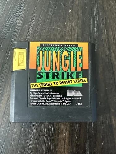 Sega Genesis Game Only Jungle Strike The Sequel To Desert Strike