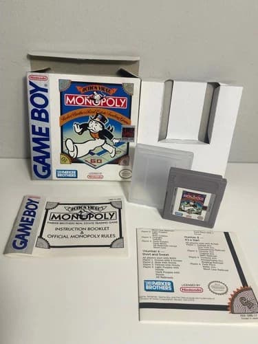 Monopoly Nintendo Gameboy Authentic Clean Complete w Insert