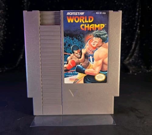 World Champ Romstar~Nintendo NES~ Tested Working~Loose