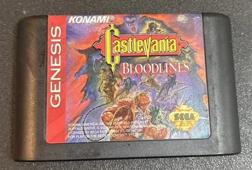 Castlevania Bloodlines (Sega Genesis) Authentic Cartridge Only