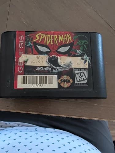 Spider-Man (Sega Genesis, 1994) Loose Cartridge - Tested & Working