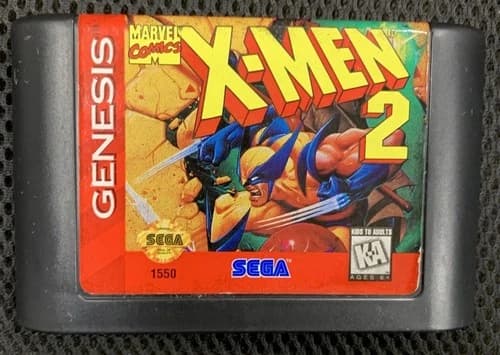 Sega Genesis X-Men 2 Clone Wars Authentic Cartridge Tested Working