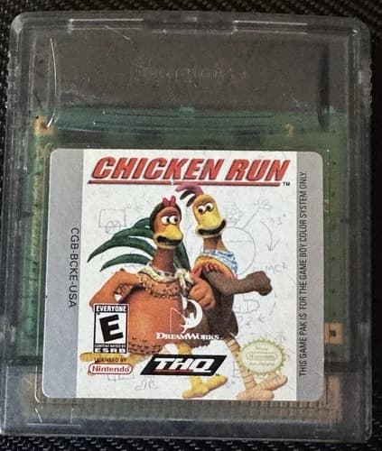 Chicken Run (Nintendo Game Boy Color, 2000) Cartridge Only - Authentic Tested