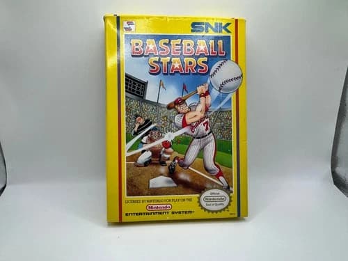 Baseball Stars (Nintendo Entertainment System, NES 1989) Complete in box CIB!