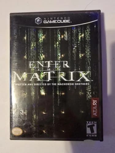 Enter the Matrix (Nintendo GameCube, 2003) Complete w/ Manual 2 Disc