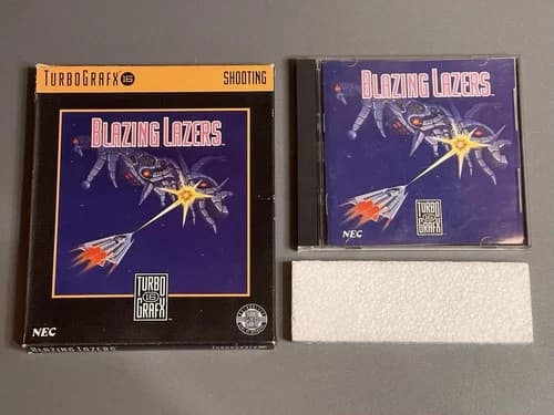Blazing Lazers, Complete in Box, for Turbografx-16 (Turbo Grafx TG16)