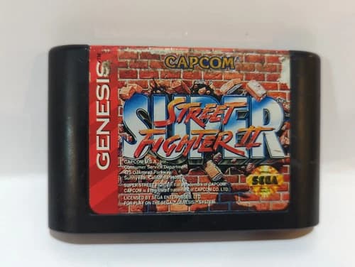 Super Street Fighter II (Sega Genesis, 1994) Authentic, cartridge, tested, works