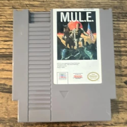 Mindscape M.U.L.E. Nintendo NES Game Cartridge NTSC-U/C US/Canada