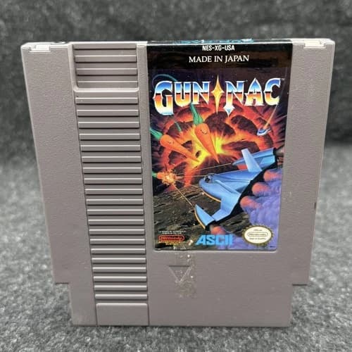 Gun-Nac Nintendo NES Game - Very Rare Title! Authentic TESTED!
