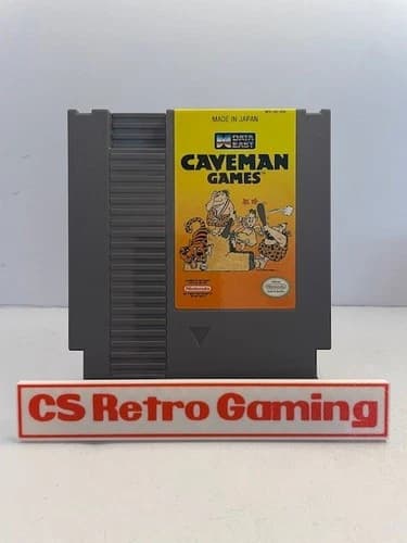 Caveman Games (Nintendo NES) Authentic Cleaned Tested Working