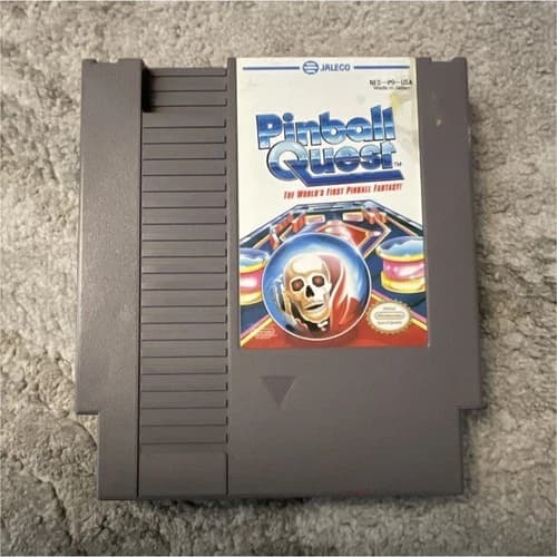 Jaleco Pinball Quest Nintendo NES Game Cartridge Pinball 1989 NTSC-U/C