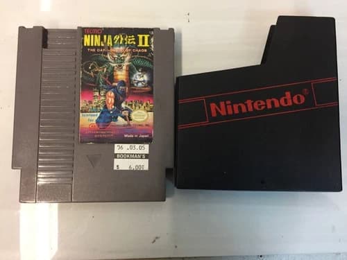 Ninja Gaiden II: The Dark Sword of Chaos (Nintendo NES 1990) Authentic Cartridge