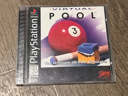 Virtual Pool Playstation 1 PS1 Complete CIB w/Reg Card Authentic