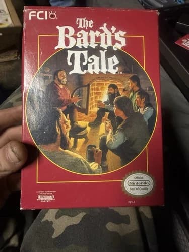 FCI The Bard's Tale Nintendo NES 1991 Box Manual Role Playing Battery Save