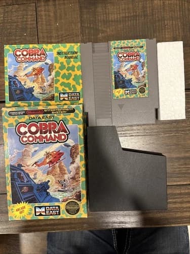 Cobra Command NES Nintendo Game In Box with Manual, Foam Insert