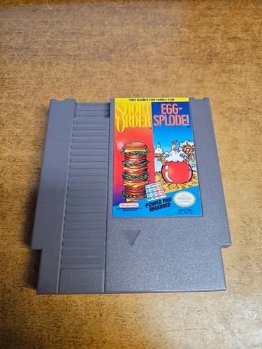 Short Order/Eggsplode (Nintendo Entertainment System, 1989)(TESTED)