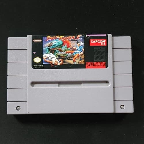 Street Fighter II SNES Game Only NTSC-U/C Tested