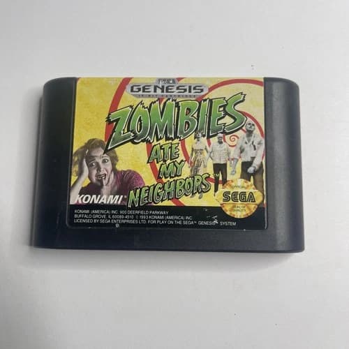 Zombies Ate My Neighbors Sega Genesis Cart Only