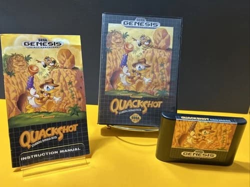 QuackShot Starring Donald Duck (Sega Genesis, 1991) Complete Tested