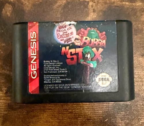Bubba 'N' Stix - Cartridge Only (Sega Genesis, 1994)