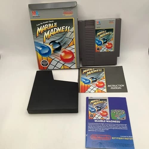 Marble Madness (Nintendo NES, 1989) CIB