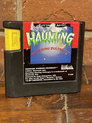 Haunting Starring Polterguy (Sega Genesis, 1993) CART ONLY Tested works