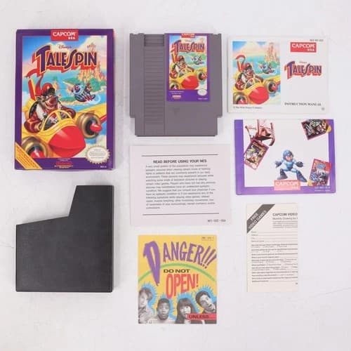 Disney's TaleSpin NES Nintendo 1991 CIB Complete Box Manual Capcom Sea Duck