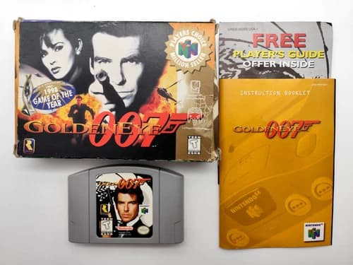 GoldenEye 007 (Nintendo 64 N64, 1997) COMPLETE CIB Authentic Tested & Cleaned!