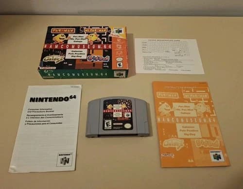 Namco Museum 64 N64 with Box and Manual Nintendo Pac-Man **NEW LOWER PRICE!**