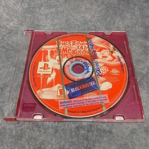 Bugs Bunny and Taz Time Busters PlayStation 1 PS1 Disc Only Blockbuster Rental