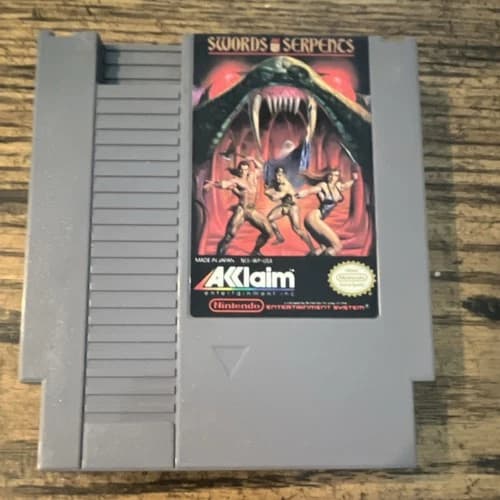 Acclaim Swords and Serpents Nintendo NES Game Cartridge NTSC-U/C US/Canada