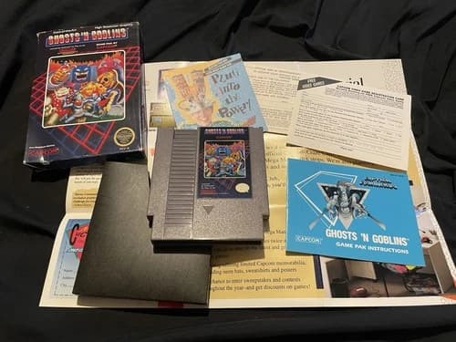 Ghosts n Goblins (Nintendo NES) 100% Complete in Box CIB Good Condition