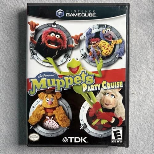 Jim Henson's Muppets Party Cruise (Nintendo GameCube, 2003) Tested & Working