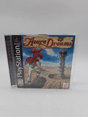 Azure Dreams (PlayStation PS1) Complete CIB Black Label - Small Crack In Case