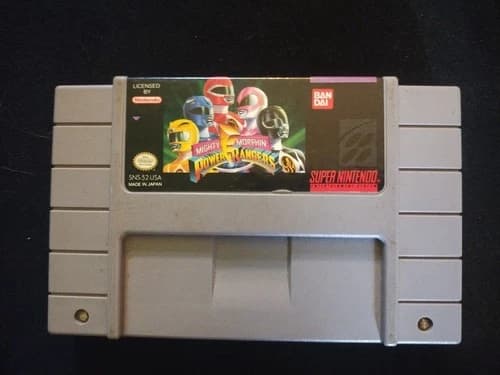 Mighty Morphin Power Rangers for Super Nintendo SNES Cartridge Only