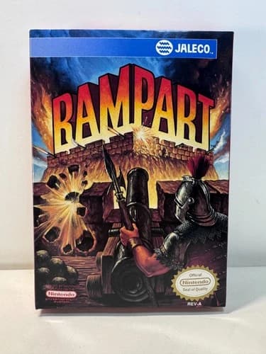 Rampart (Nintendo NES, 1992) Complete CIB Authentic Tested