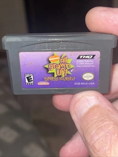 Nickelodeon All Grown Up Express Yourself Game Boy Advance GBAFree Ship Tested