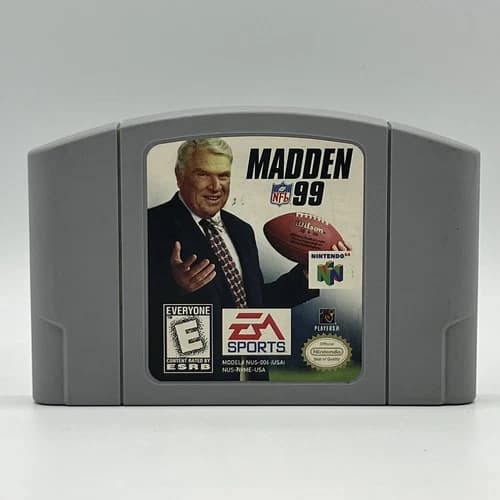 Nintendo N64 Madden NFL 99 Authentic Tested & Working Official EA Sports 1998
