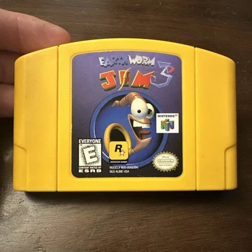 Earthworm Jim 3D (Nintendo 64 N64) Tested - Authentic