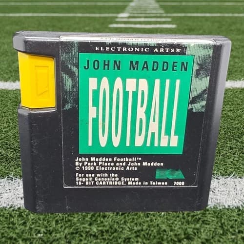 Sega Genesis - John Madden Football 1990 Cleaned And Tested