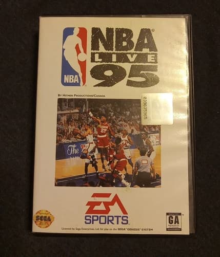NBA Live 95 (Sega Genesis, 1994) FREE SHIPPING!