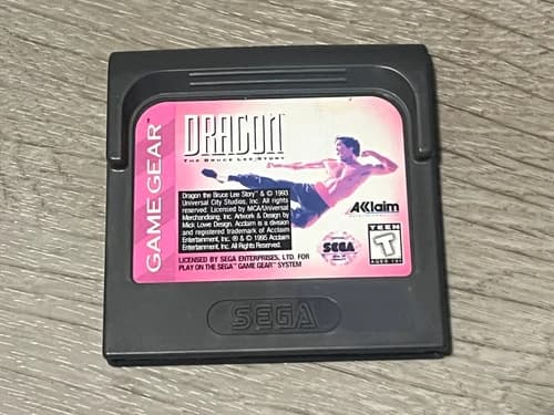Dragon The Bruce Lee Story Sega Game Gear Cleaned & Tested Authentic
