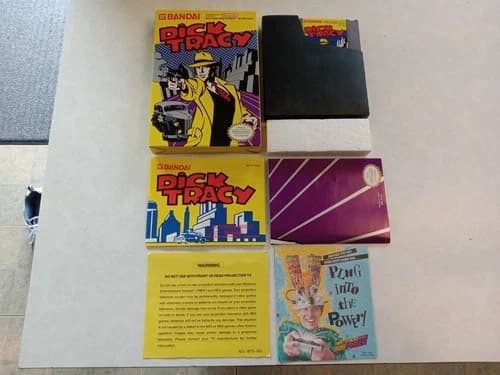 NES Dick Tracy 100% CIB Complete All Inserts!! Rare Condition!!