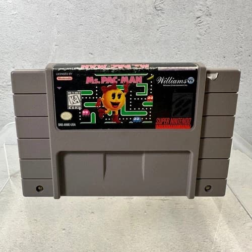 Ms. Pac-Man Super Nintendo SNES Video Game Classic Arcade