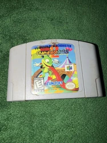 Chameleon Twist 2 Nintendo 64 Cart Only Blockbuster Rental