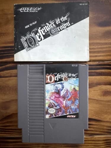 NES Defender Of The Crown Nintendo Game